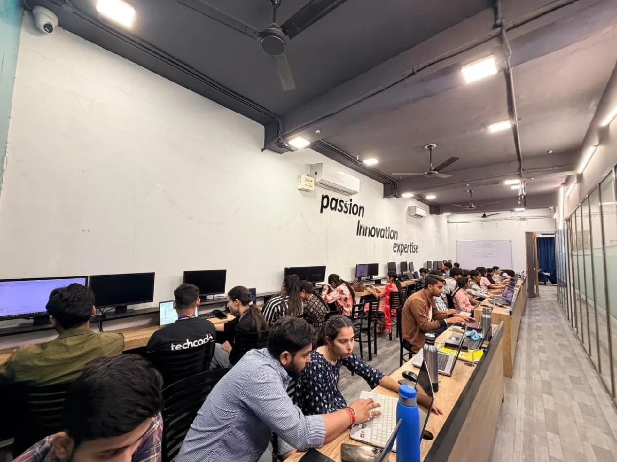 The techcadd Phagwara campus, where the Web Development batches run